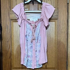 Pink Floral Women's Top - Easel